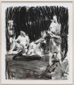 Sebastian Hosu: Sun Outside V, 2020, charcoal on paper, 138 x 120 cm, framed
 
